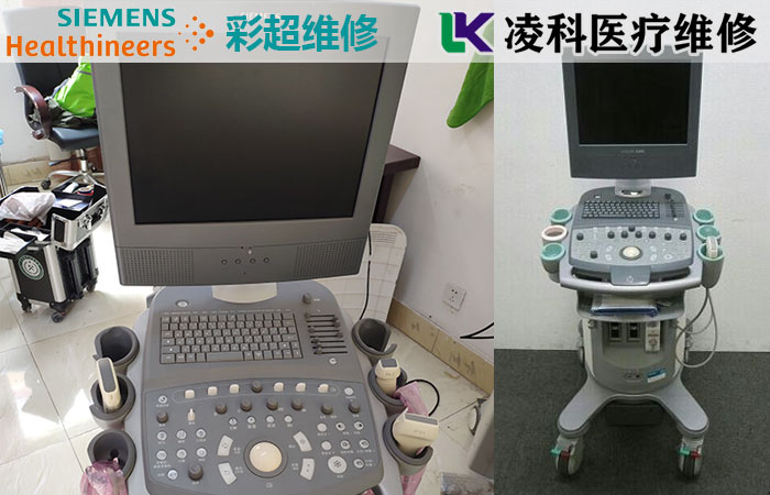 西門子彩超過不了自檢并死機故障維修